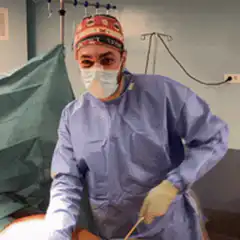 Doctor dancing with surgical tube
