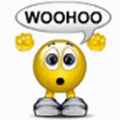 Woohoo emoji over game show