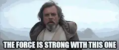 Luke Skywalker The Force Is Strong With This One