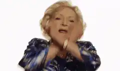 Betty White dabbing