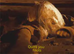 Gandalf rises from the ground