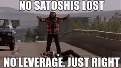 No Satoshis Lost No Leverage Just Right