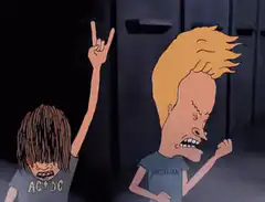 Beavis and Butt-Head headbanging