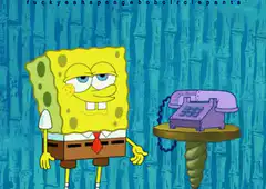 SpongeBob picks up the phone