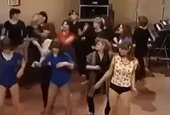 Group of women dancing in a studio