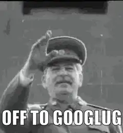 Stalin off to googlug