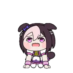 chibi character blushing
