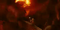 Gandalf fights the Balrog
