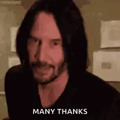 Keanu Reeves Many Thanks