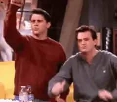 Joey and Chandler thumbs up