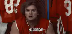 Jim Carrey as Ace Ventura yelling Neeerds