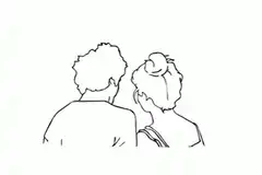 couple hugging from behind
