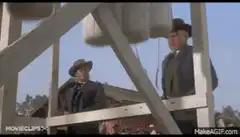 Gallows scene with multiple nooses