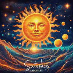 Anthropomorphic Sun over Mountains