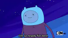Finn and Jake ready for bed