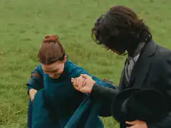 Jane Eyre and Rochester in the field