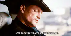 Ward Wood saying I'm sensing you're a bit of a bitch