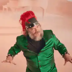 Jack Black as a rock star