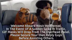 Nostr Hellthread airplane safety video