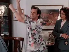 Jim Carrey throwing a tantrum