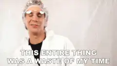 Man in shower cap says this entire thing was a waste of my time