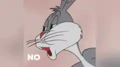 Bugs Bunny saying no