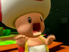 Toad screaming and flailing arms