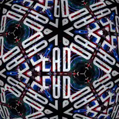 Kaleidoscopic ADHD text animation