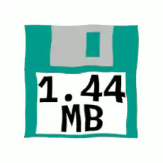 1.44 MB floppy disk