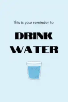 Rick Astley singing after drink water reminder