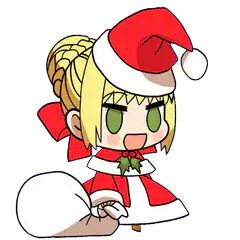 Saber Christmas Santa Hat