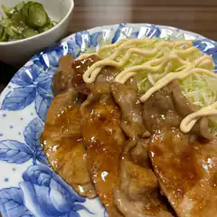 Japanese pork katsu with cabbage and sauce