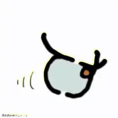 Simple cartoon cat meowing