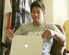Man throws laptop out window