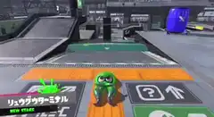Inkling runs and shoots in Splatoon