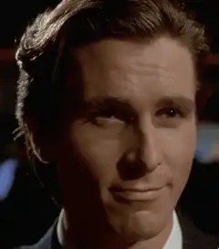 Christian Bale smirking