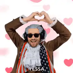 Thomas Jefferson heart hands