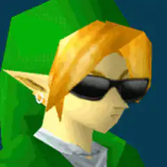 Link wearing sunglasses
