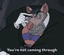 Judge Claude Frollo You're not coming through