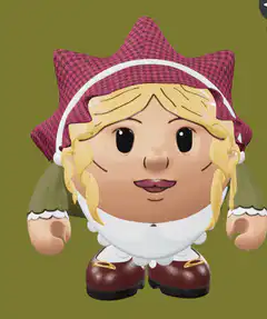 3D animated doll character