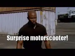 Surprise motorscooter!