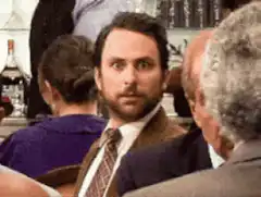 Charlie Day wide eyes reaction