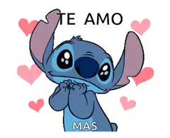Stitch says te amo mas