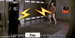 Darth Vader and Han Solo Zap Battle