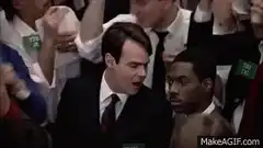 Trading Pit Crowd Celebrates