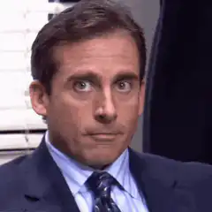 Michael Scott awkward smile