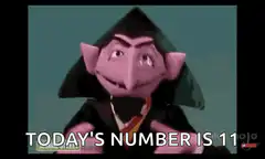 Count von Count Today's Number Is 11
