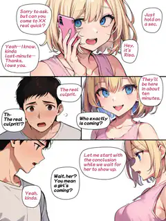 Risa asks guy to hang out while waiting for a girl