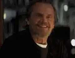 Jack Nicholson creepy smile