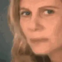 Woman's face with math formulas